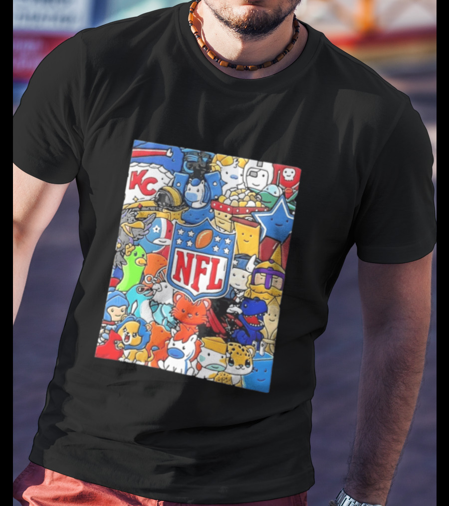 NFL KC Mascots And Football Is Officially Back 2026 T-Shirt