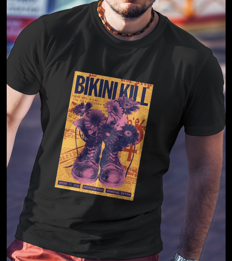 Bikini Kill Levitation Festival Austin Texas Sept 11 2026 T-Shirt