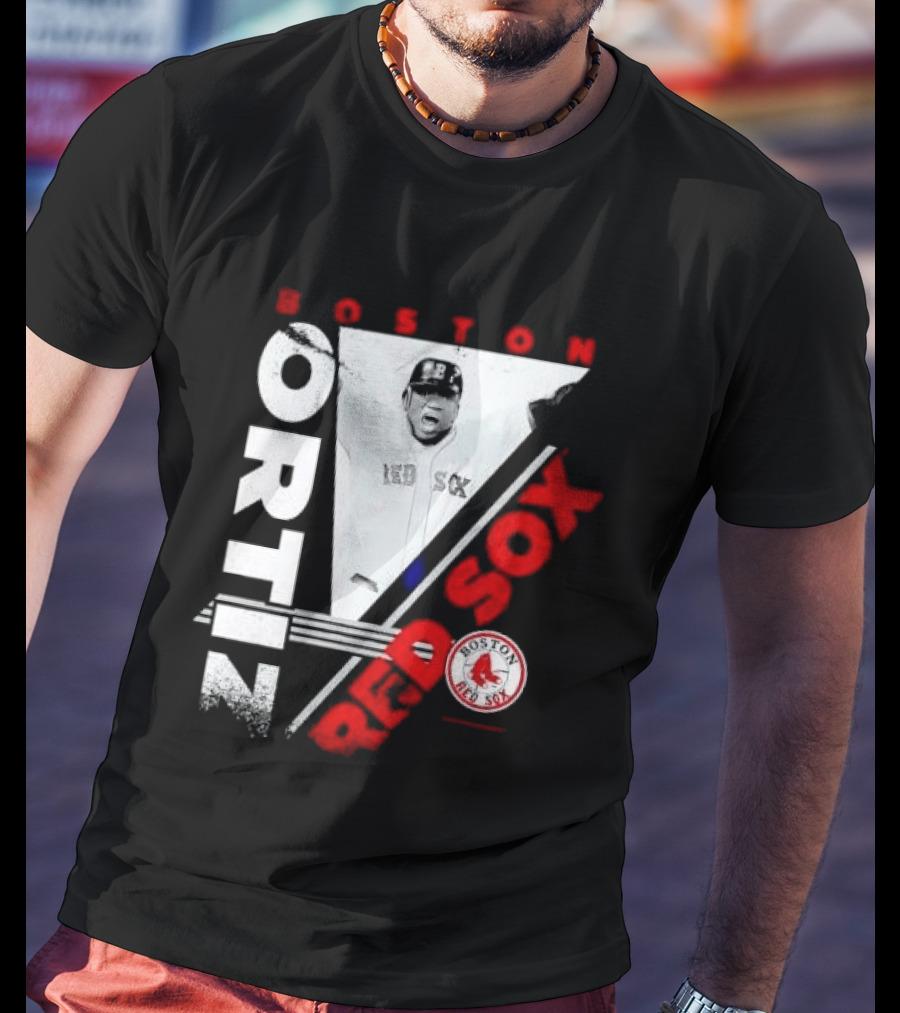 David Ortiz Boston Red Sox Celebrating T-Shirt