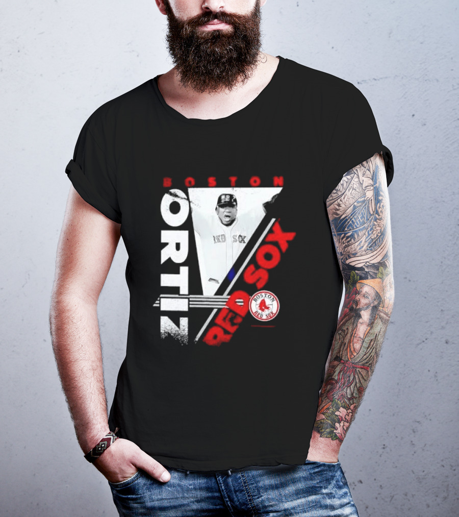 David Ortiz Boston Red Sox Celebrating T-Shirt