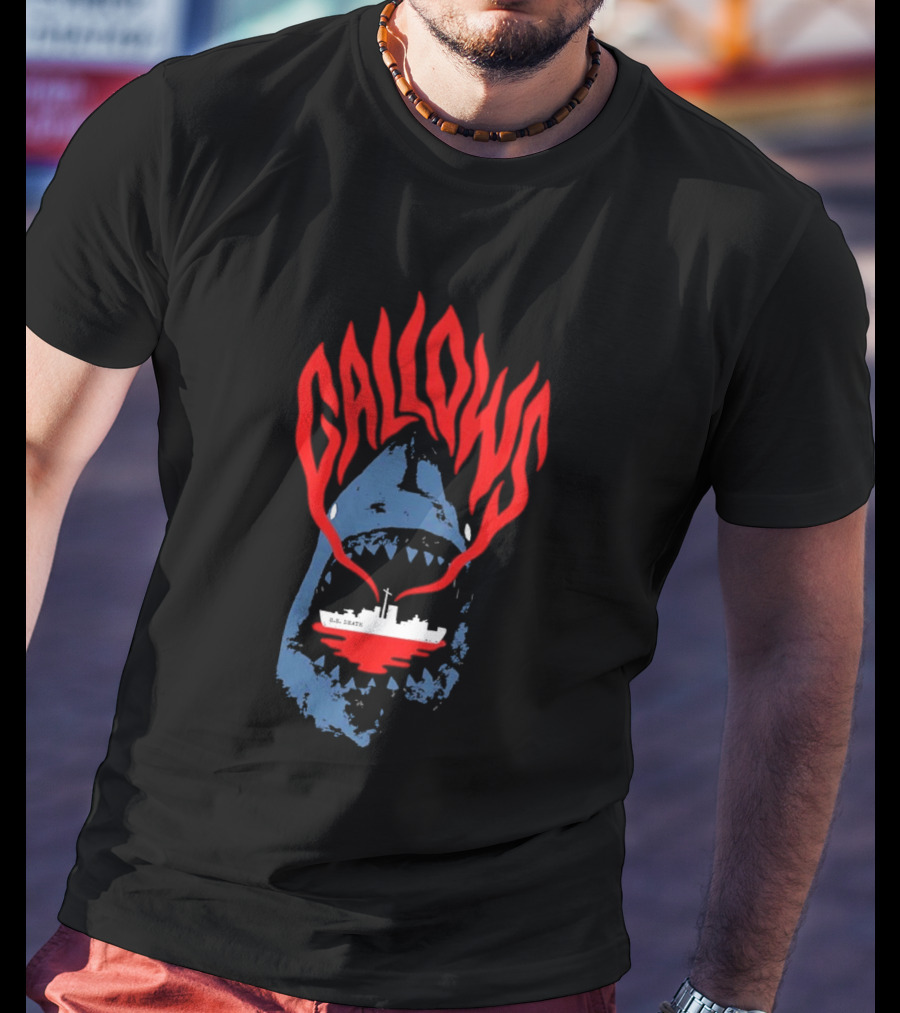Gallows Shark With Ship Orchestra Of Wolves Collection T-Shirt