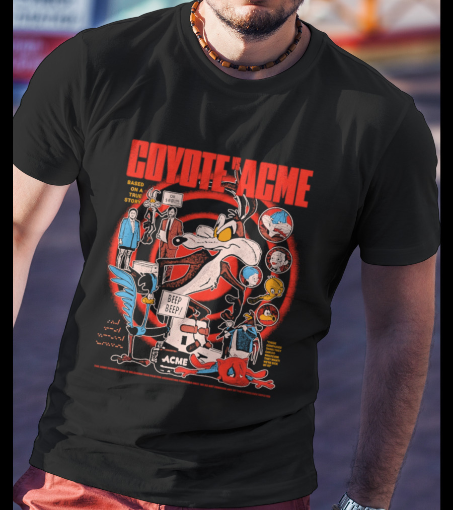 Coyote Vs Acme Based On A True Story Warner Bros Animation T-Shirt