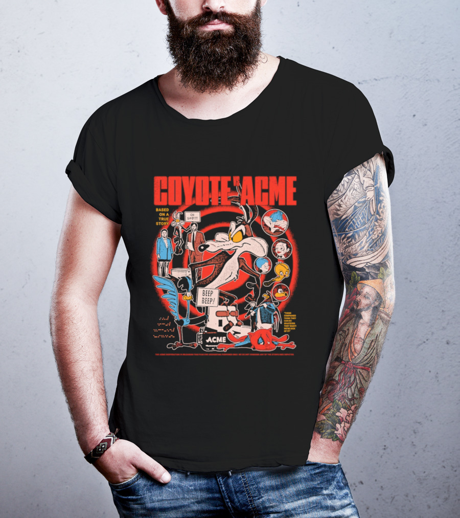 Coyote Vs Acme Based On A True Story Warner Bros Animation T-Shirt