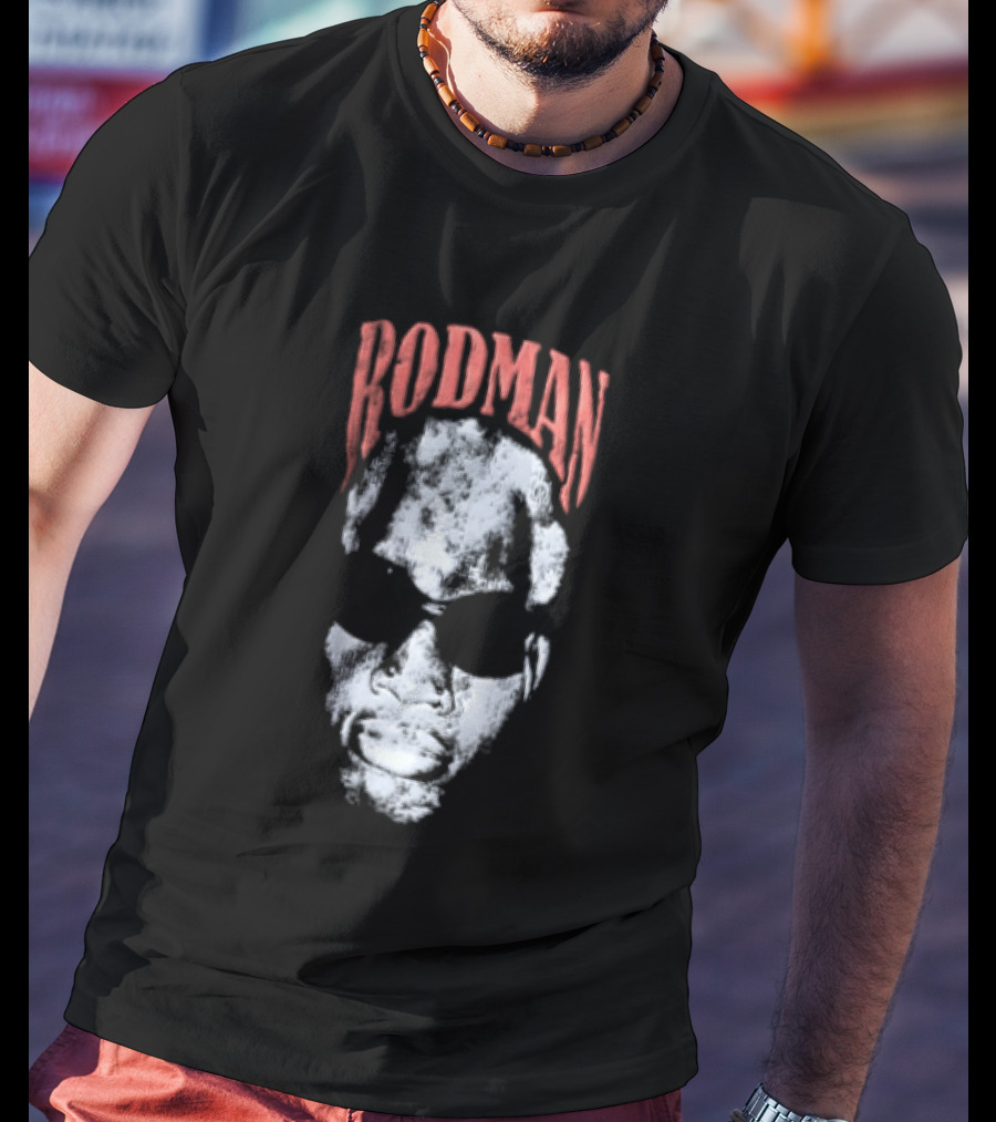 Rodman Glasses Chicago Bulls Basketball T-Shirt