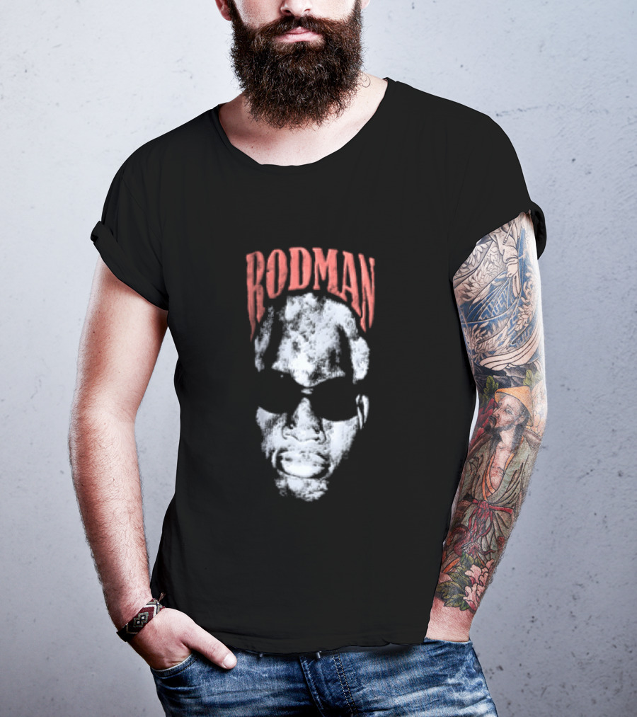 Rodman Glasses Chicago Bulls Basketball T-Shirt
