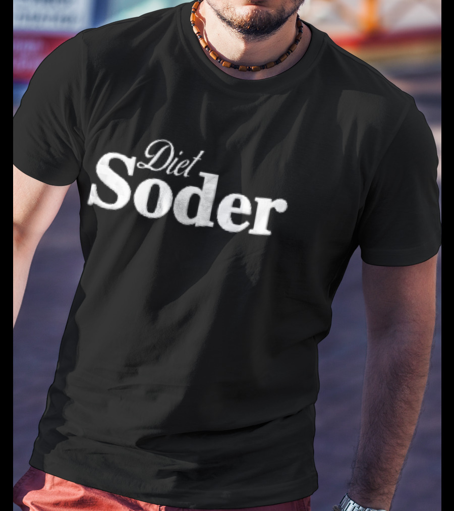 Diet Soder Cursive And Serif White Font T-Shirt