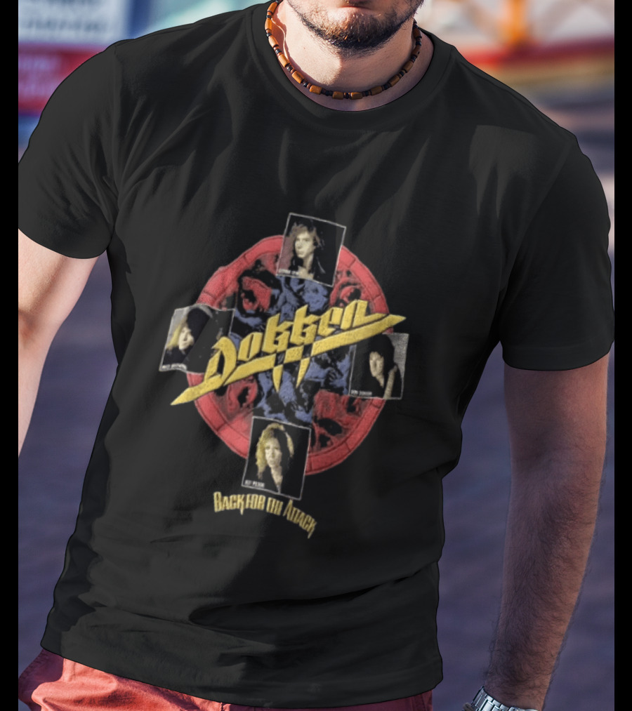 Dokken Back For The Attack Mick George Don Jeff Hard Rock Band Music T-Shirt