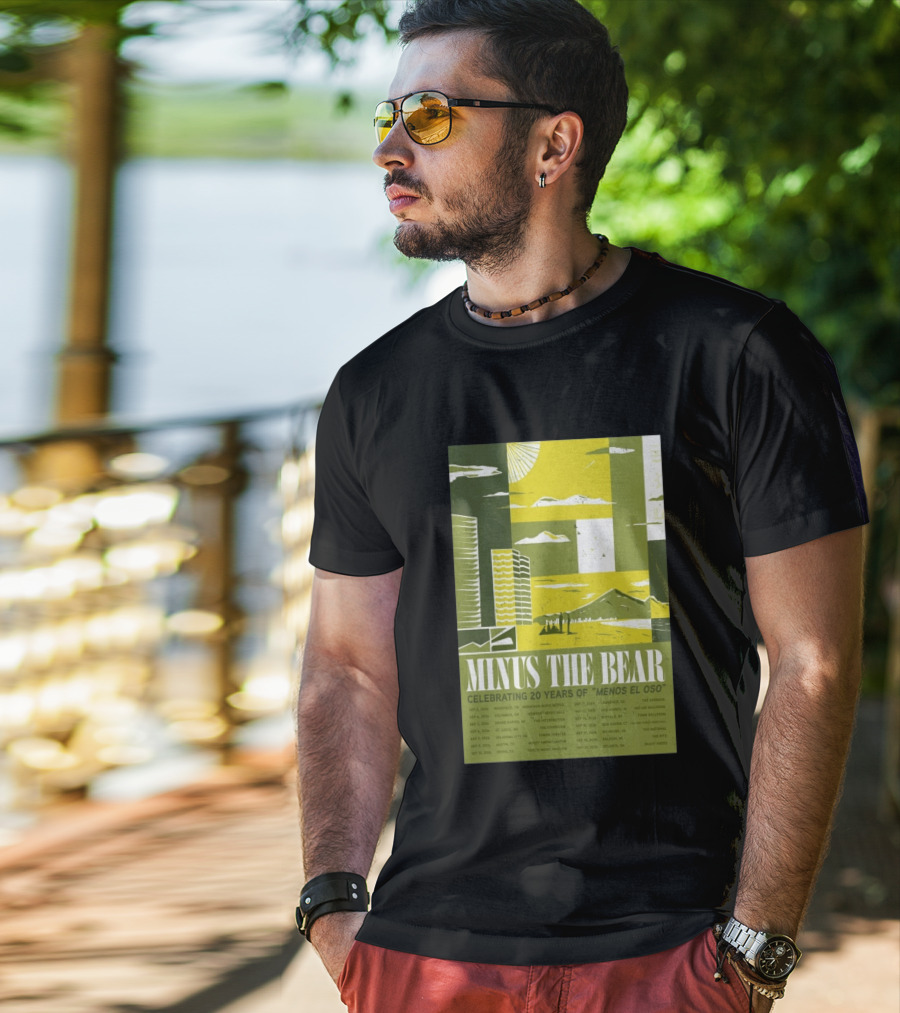 Minus The Bear Celebrating 20 Years Of Menos El Oso 2026 US Tour Dates T-Shirt