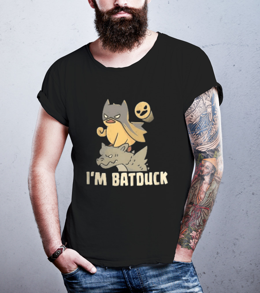 Im Batduck Yellow Duck Mask Gargoyle Spotlight Hero T-Shirt