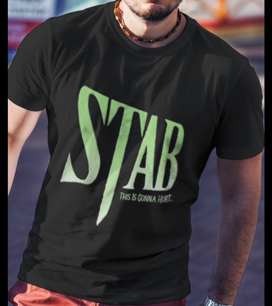 Stab This Is Gonna Hurt Knife Horror Movie T-Shirt