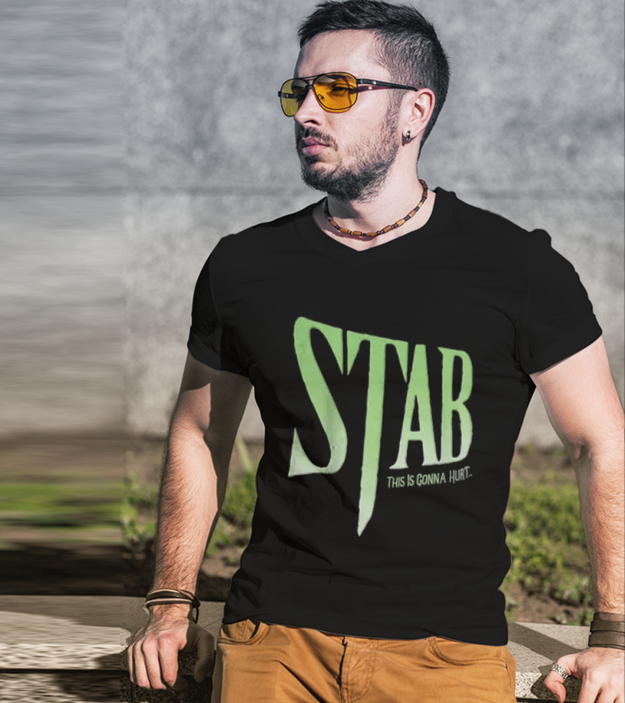 Stab This Is Gonna Hurt Knife Horror Movie T-Shirt