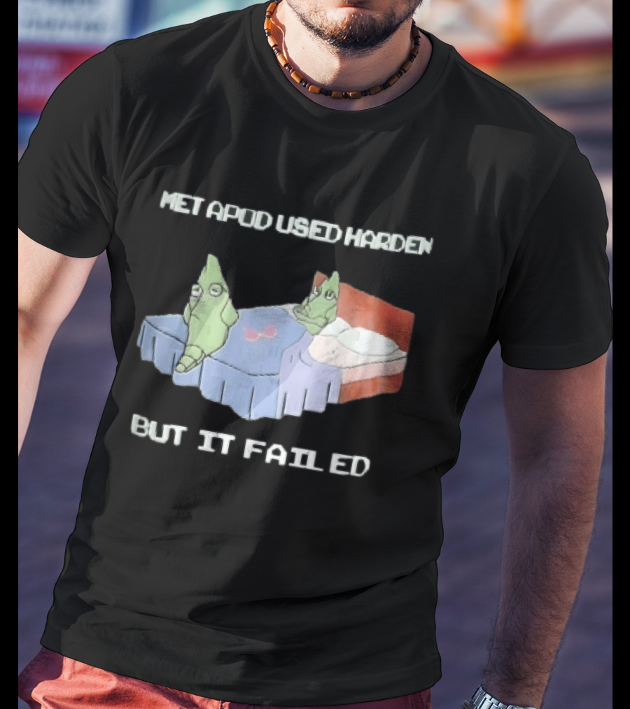 Metapod Used Harden But It Failed Cartoon Sad Characters In Bed T-Shirt