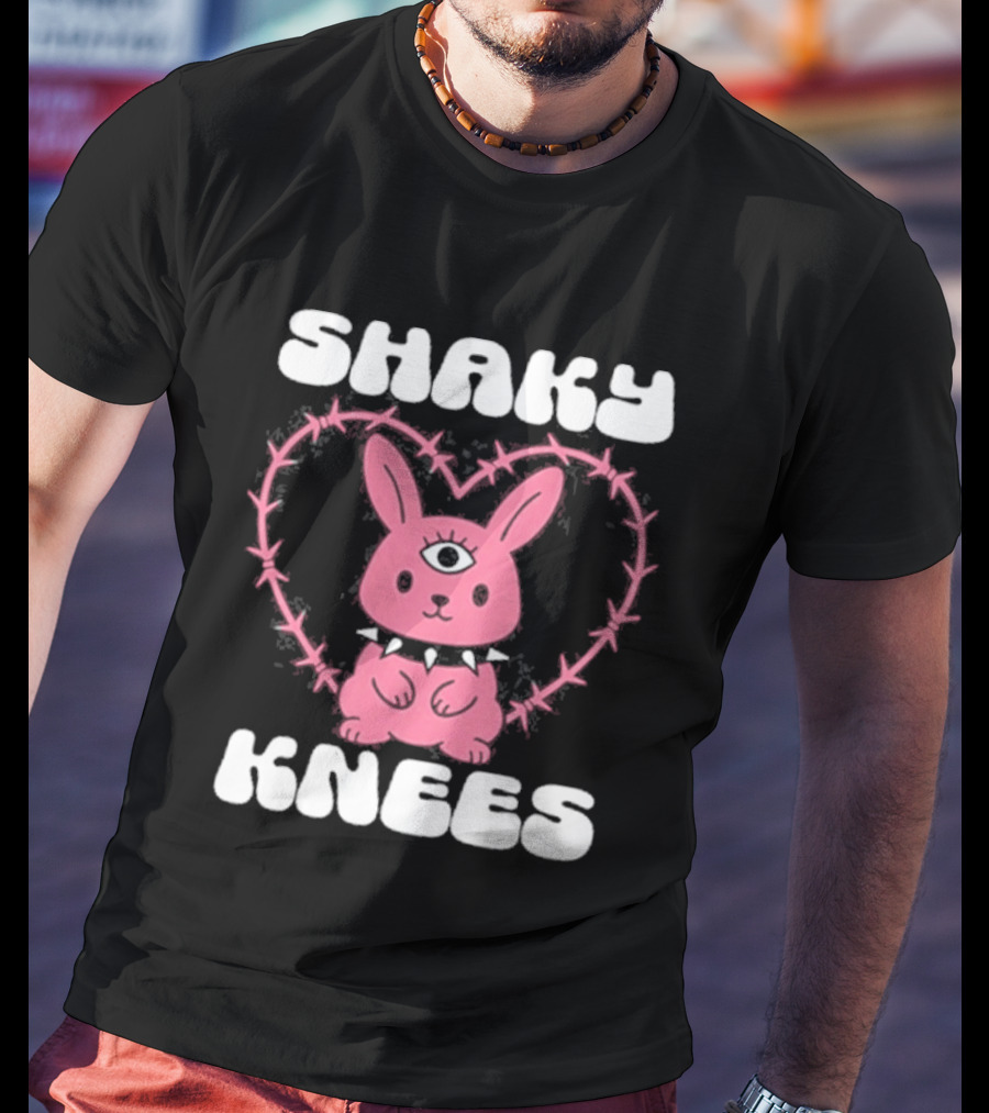 Shaky Knees 2025 Pink Bunny Heart T-Shirt