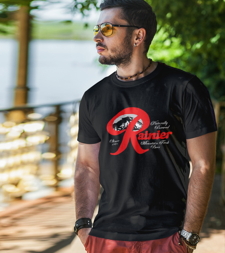 Since 1878 Rainier Naturally Brewed Mountain Fresh Beer T-Shirt