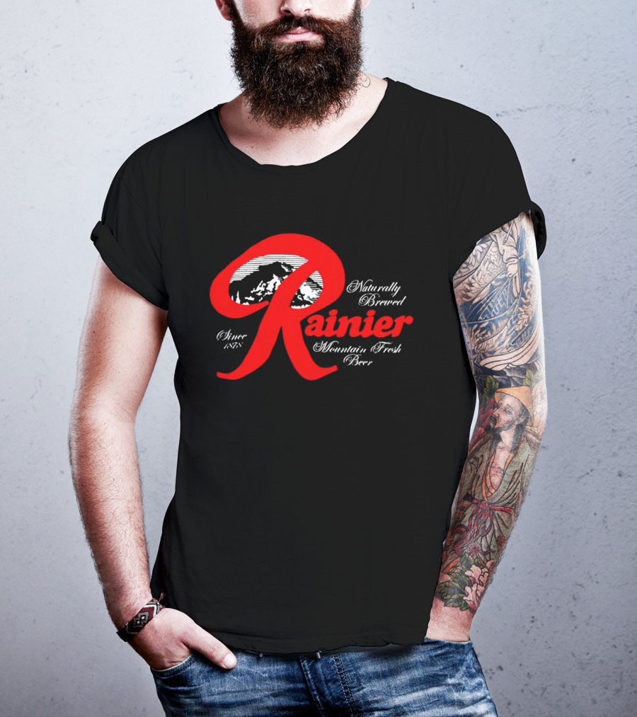 Since 1878 Rainier Naturally Brewed Mountain Fresh Beer T-Shirt