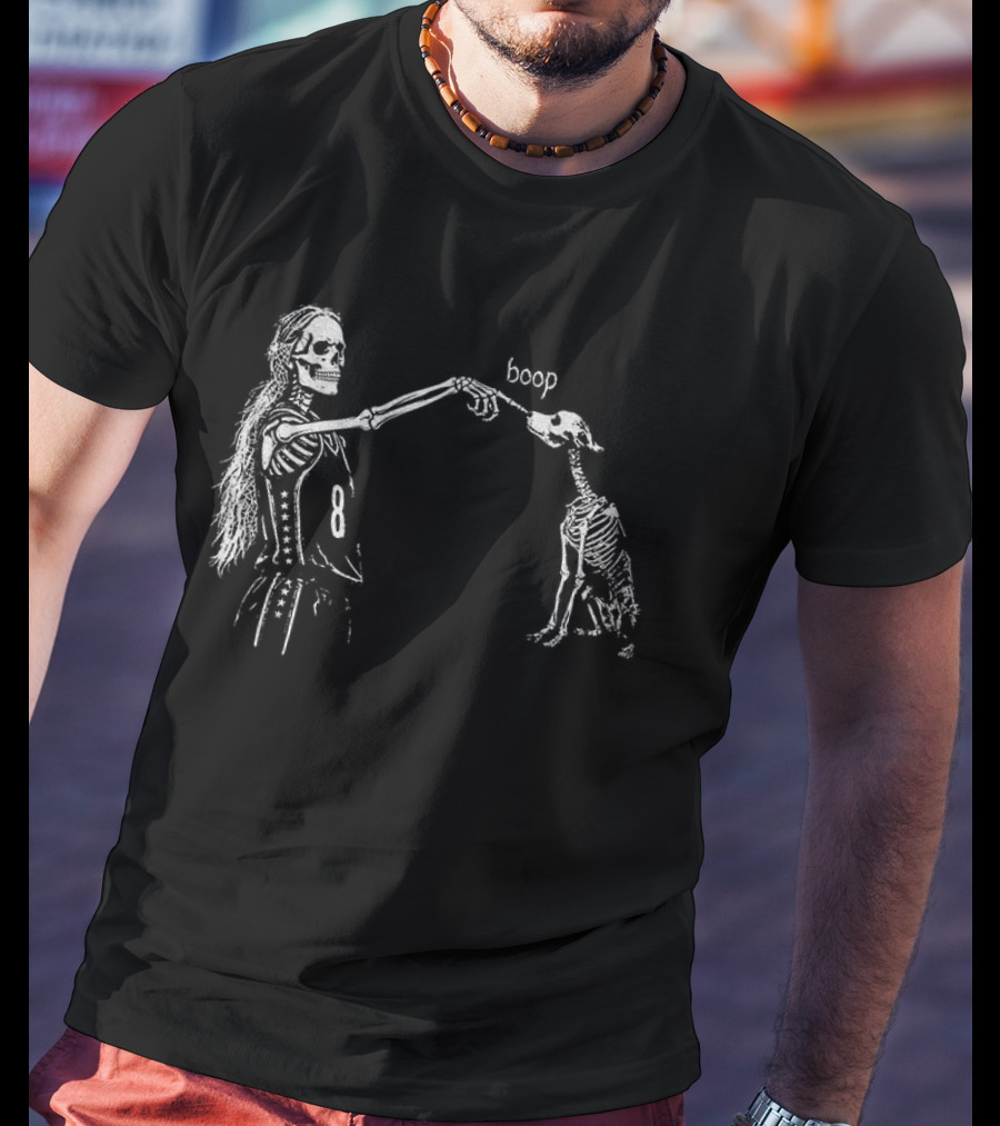 Sophie Cunningham Skeleton Point Dog Skeleton Boop Halloween T-Shirt