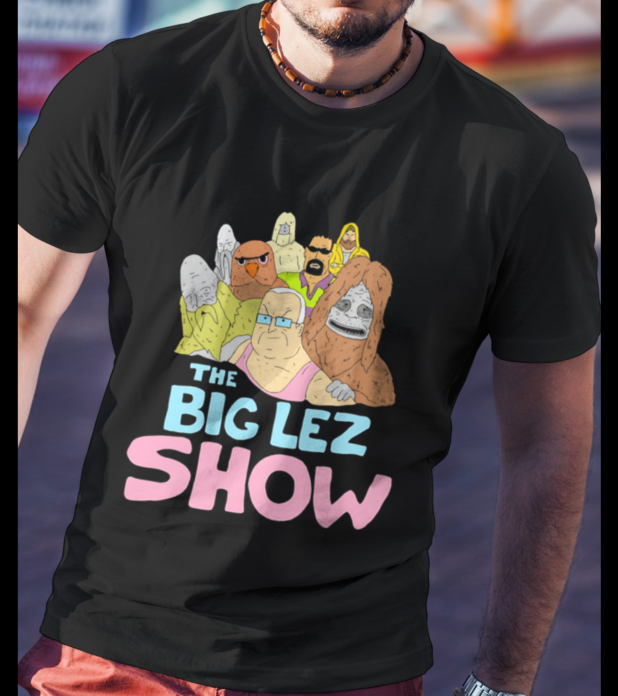 The Big Lez Show Characters Animation Cast Compilation T-Shirt