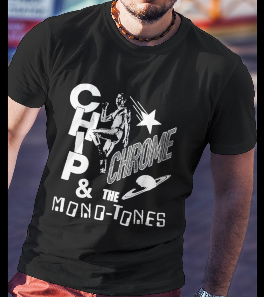 The Neighbourhood The Wourld Tour Chip Chrome & The Mono Tones Retro Star And Spaceship T-Shirt