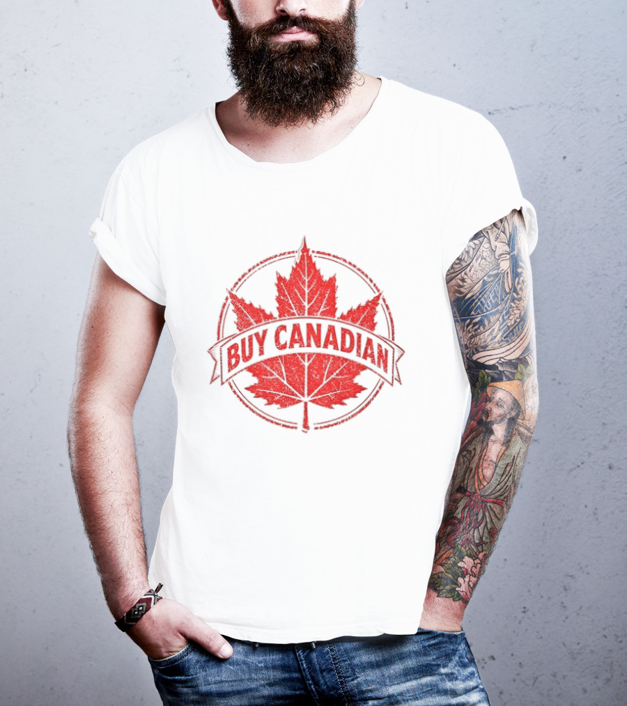 Buy Canadian Support Local Maple Leaf Pride T-Shirt