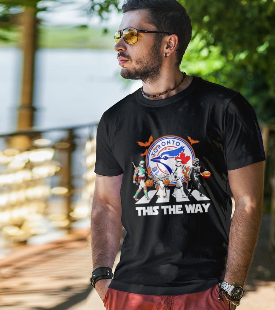 Toronto Blue Jays Star Wars This The Way Halloween Pumpkin Parade T-Shirt