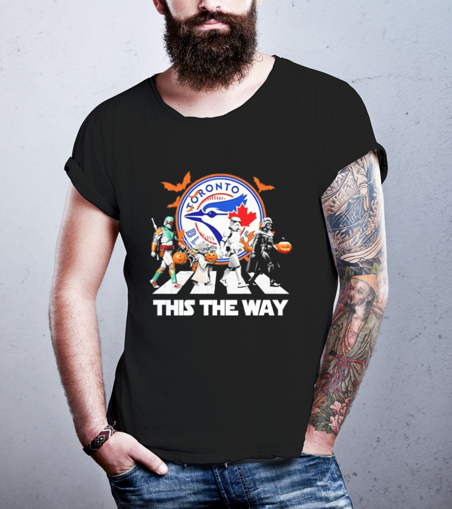 Toronto Blue Jays Star Wars This The Way Halloween Pumpkin Parade T-Shirt