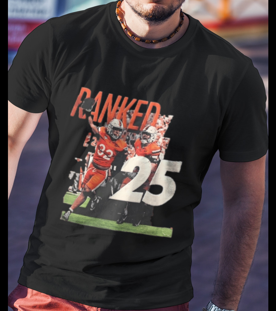 Virginia Cavaliers NCAA College Football Ranked 25 Team Players Celebration T-Shirt