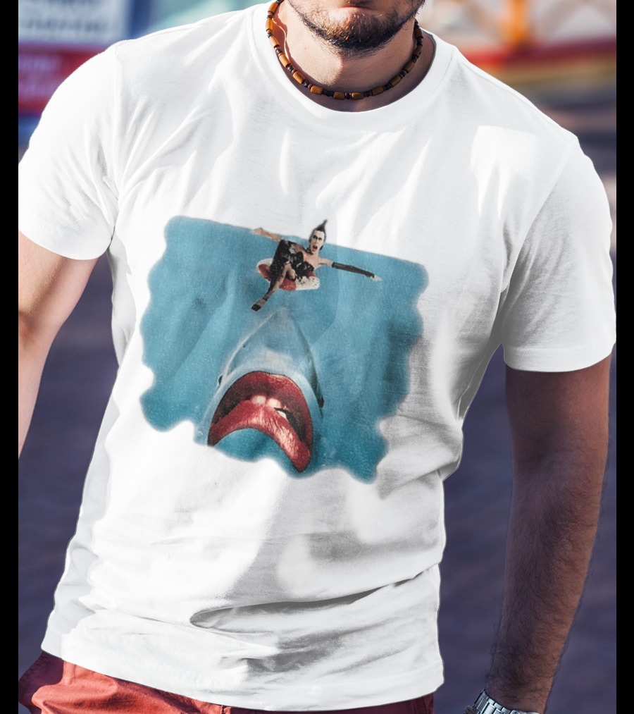 Sharky Horror Picture Show Jaws Mashup Movies T-Shirt