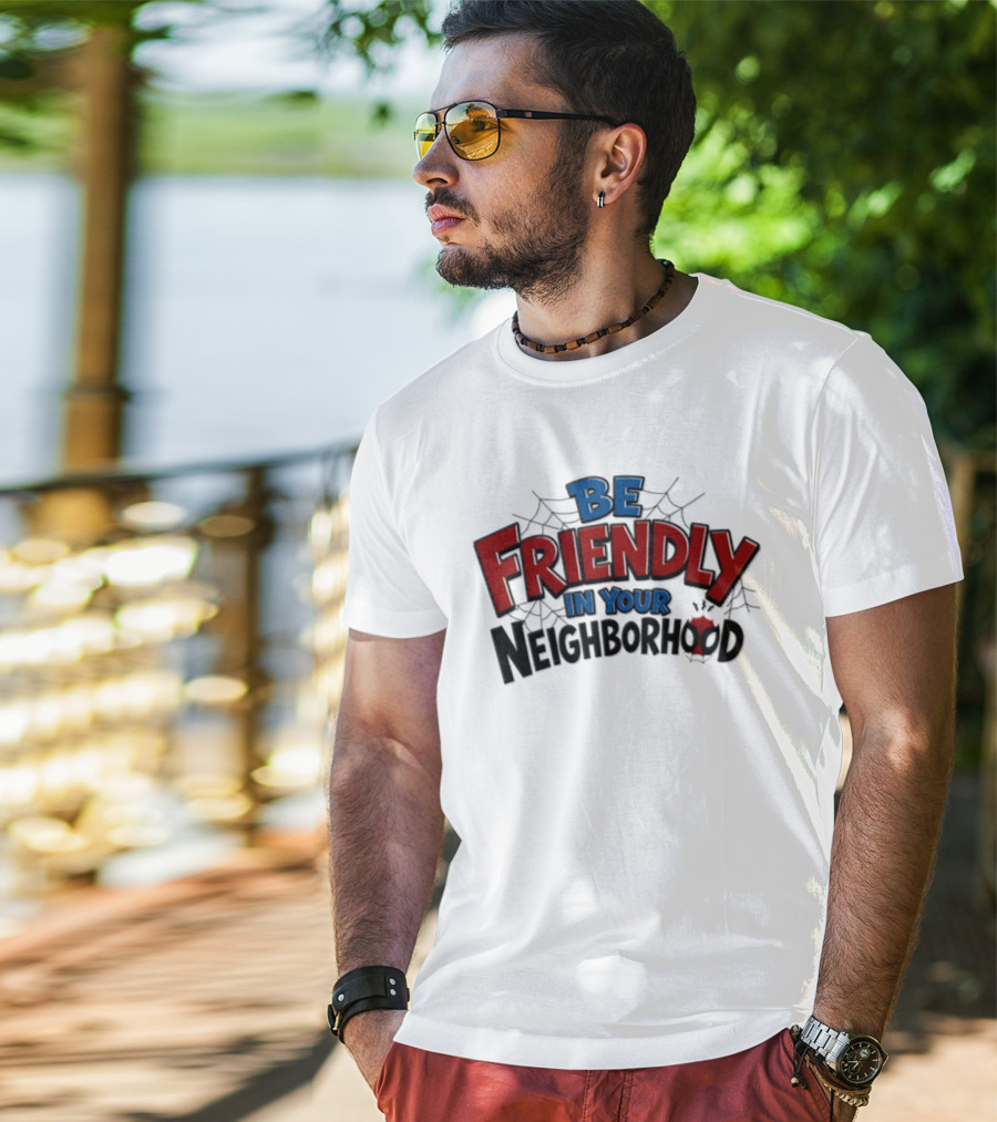 Spider Man Marvel Be Friendly In Your Neighborhood Spidey Webs T-Shirt