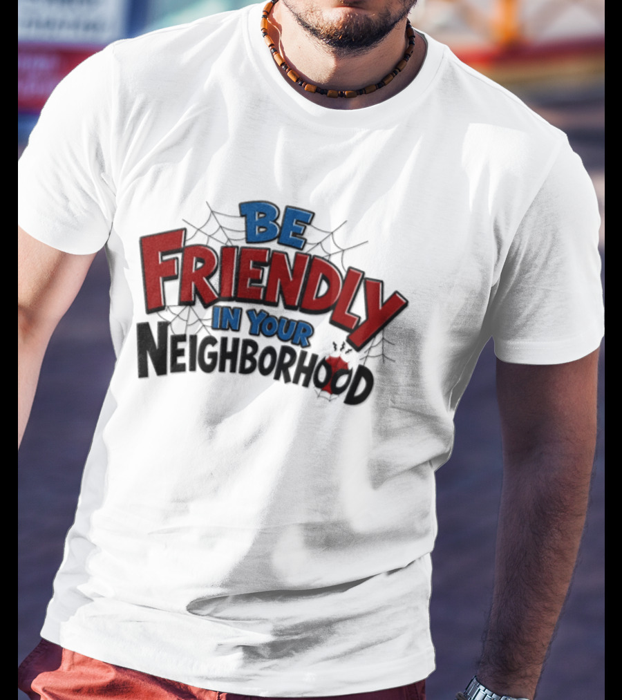 Spider Man Marvel Be Friendly In Your Neighborhood Spidey Webs T-Shirt