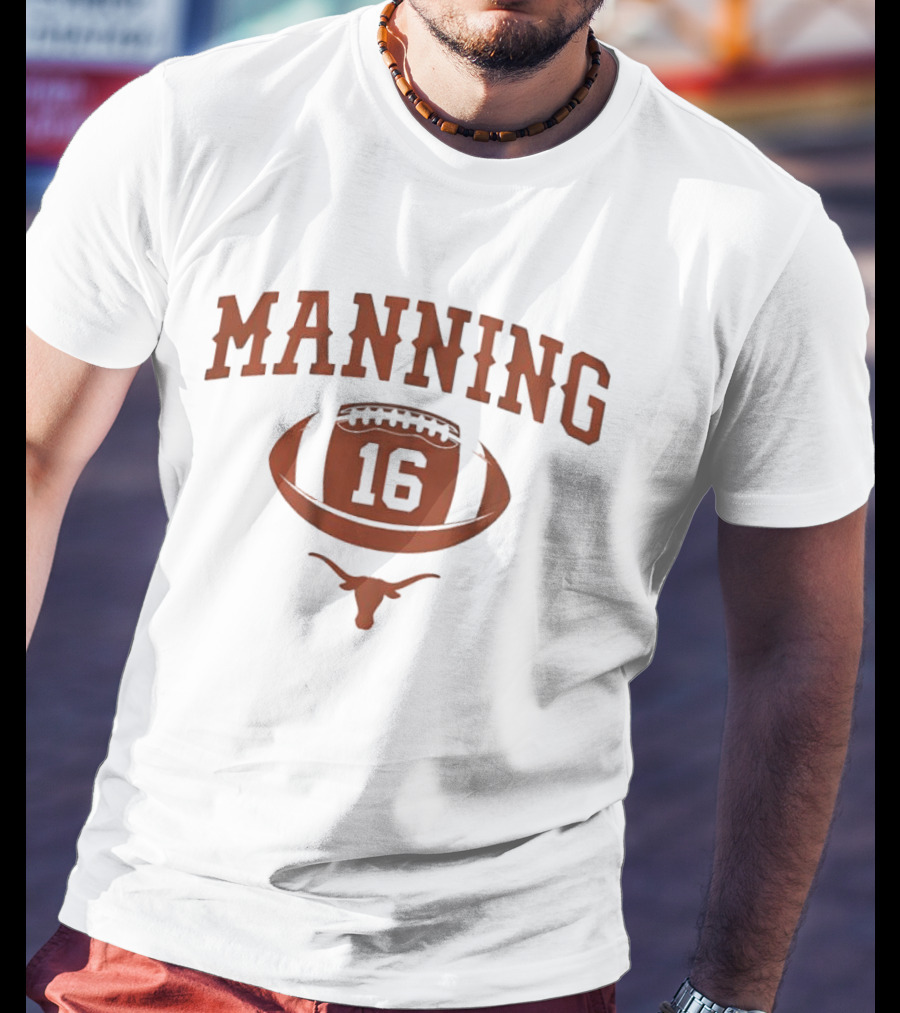 Texas Football Manning 16 Longhorn Heritage T-Shirt