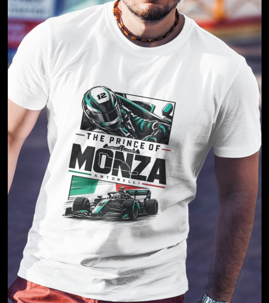 The Prince Of Monza Antonelli Racing Car T-Shirt
