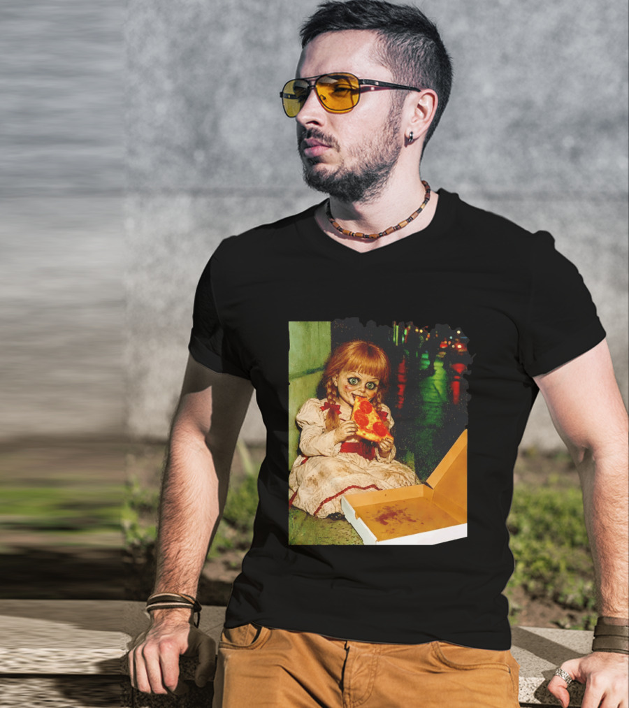 Annabelle Pizza Night Halloween T-Shirt