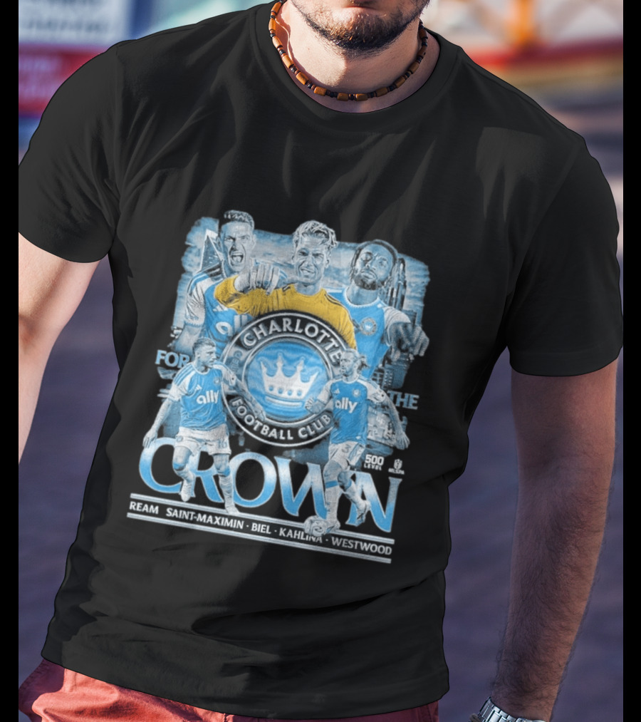 Charlotte FC 2026 Crown Ream Saint Maximin Biel Kahlina Westwood T-Shirt