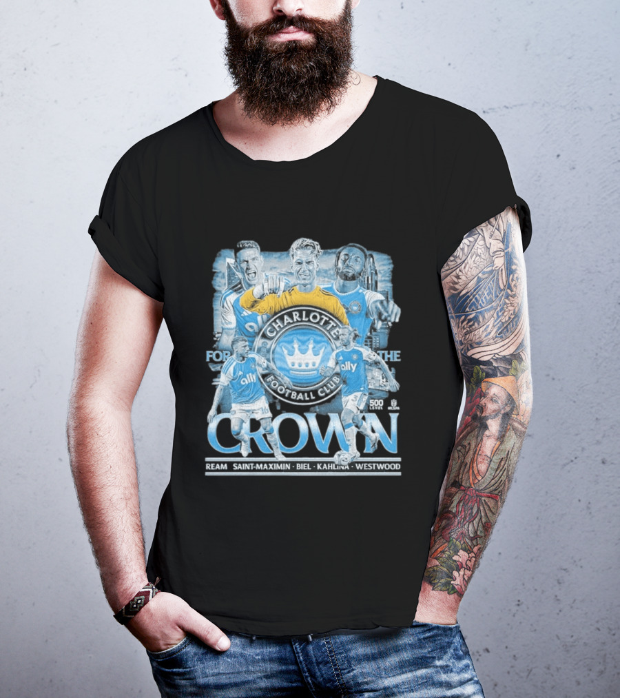 Charlotte FC 2026 Crown Ream Saint Maximin Biel Kahlina Westwood T-Shirt