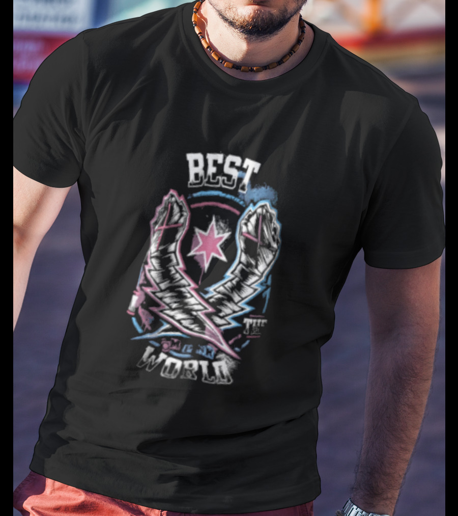 CM Punk Best In The World WWE Lightning Fist Star T-Shirt
