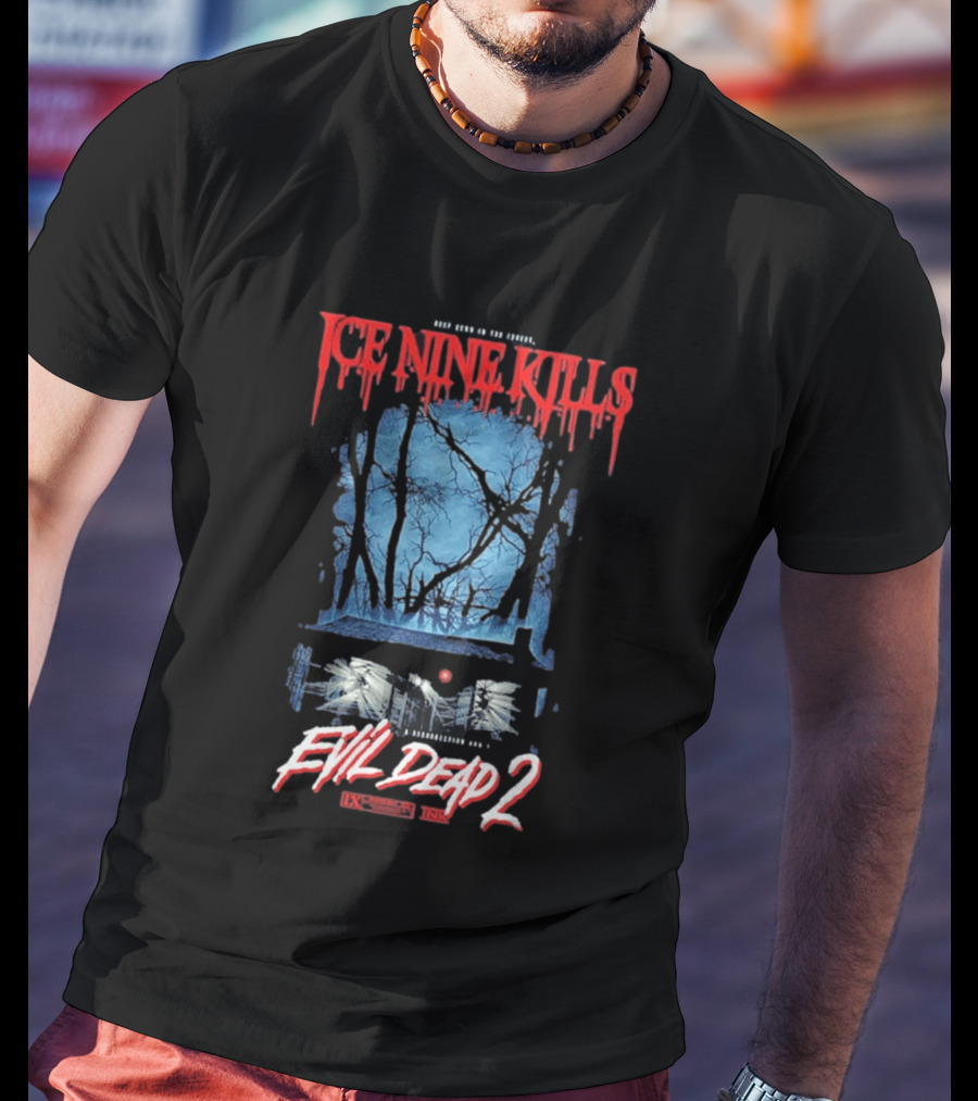 Ice Nine Kills Evil Dead 2 Resurrection Awaits Deep Down In The Forrest T-Shirt