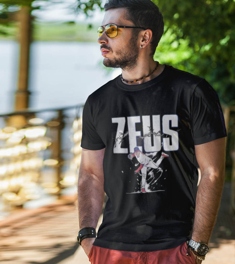 Jesus Luzardo Zeus Baseball Pitching Pose Sports T-Shirt