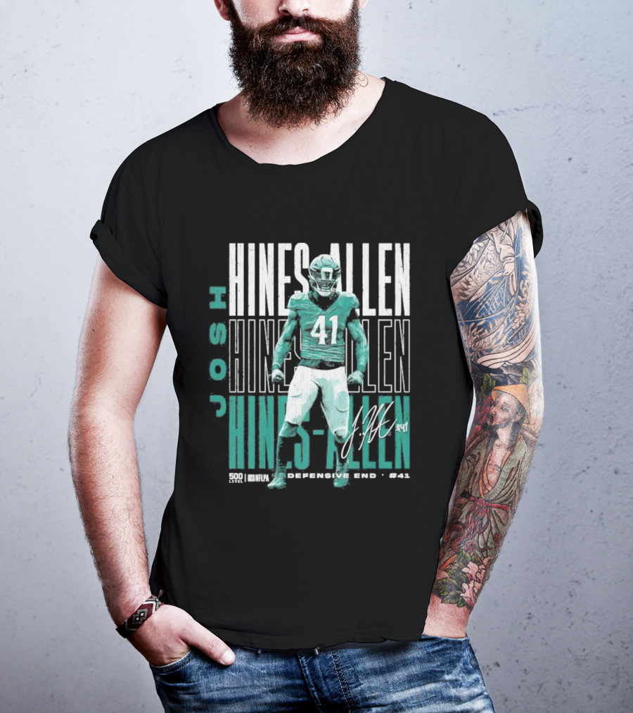 Josh Hines Allen 41 Jacksonville Football Repeat T-Shirt