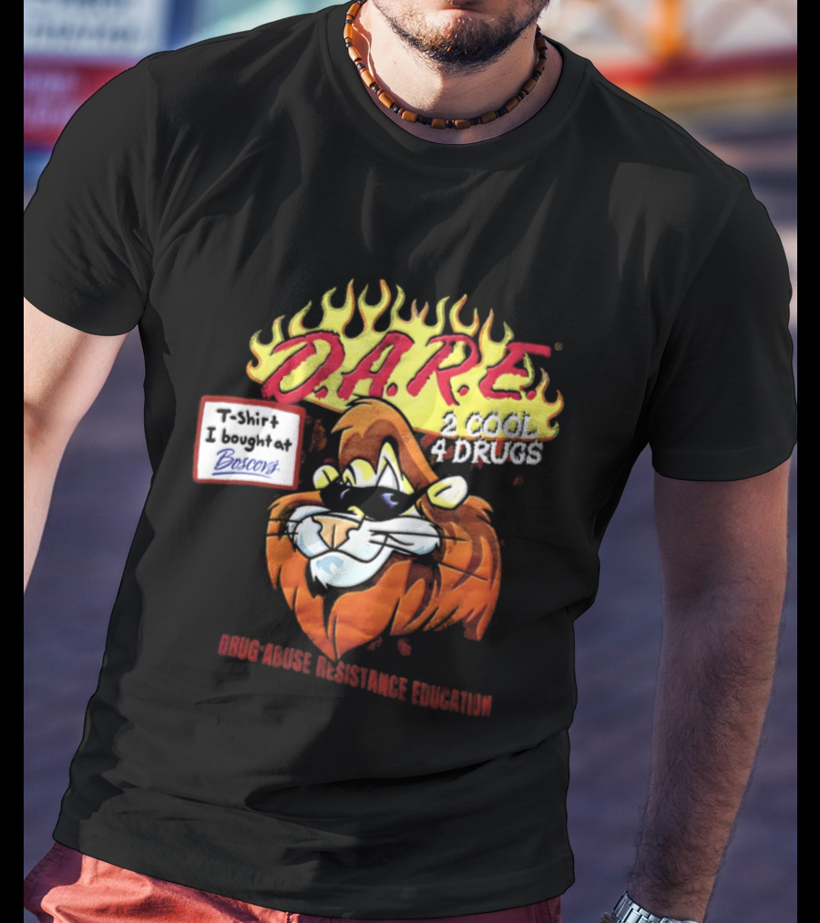 D.A.R.E. Is Cool 4 Drugs Lions Drug Abuse Resistance Education T-Shirt