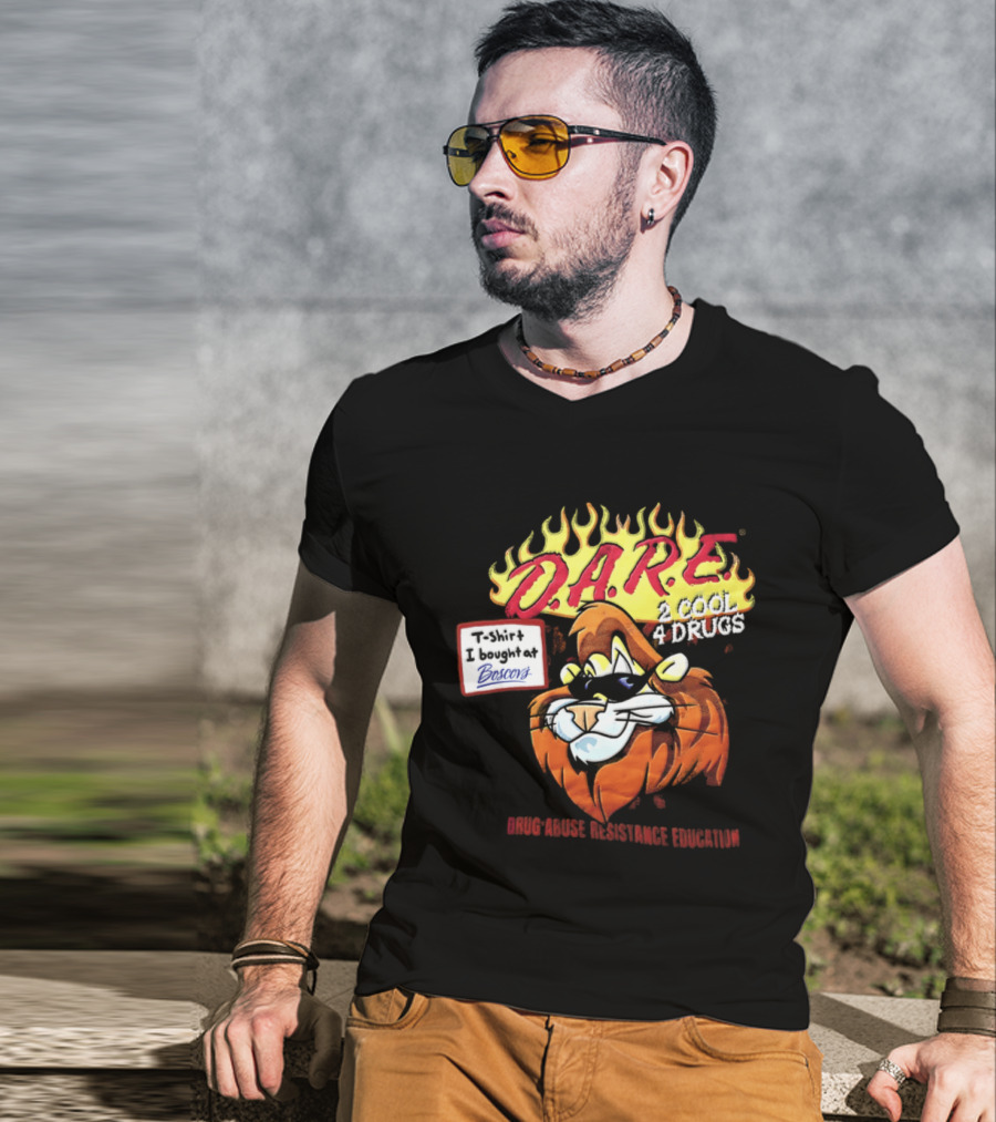 D.A.R.E. Is Cool 4 Drugs Lions Drug Abuse Resistance Education T-Shirt
