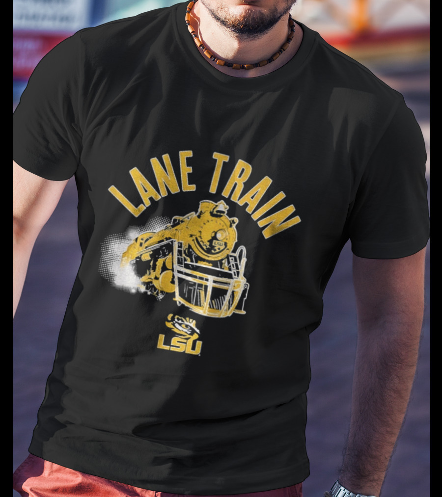 LSU Lane Train Football Helmet Lane Kiffin T-Shirt