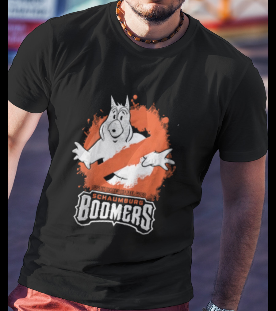 Schaumburg Boomers Bustin Makes Me Feel Good Ghostly T-Shirt