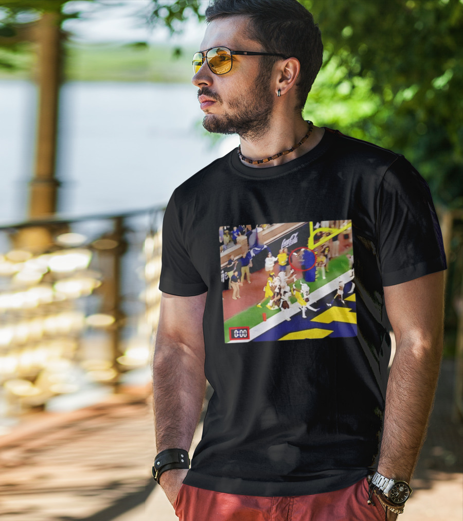 Michigan Vs WSU Match Ending Moment With 0 00 Seconds On T-Shirt
