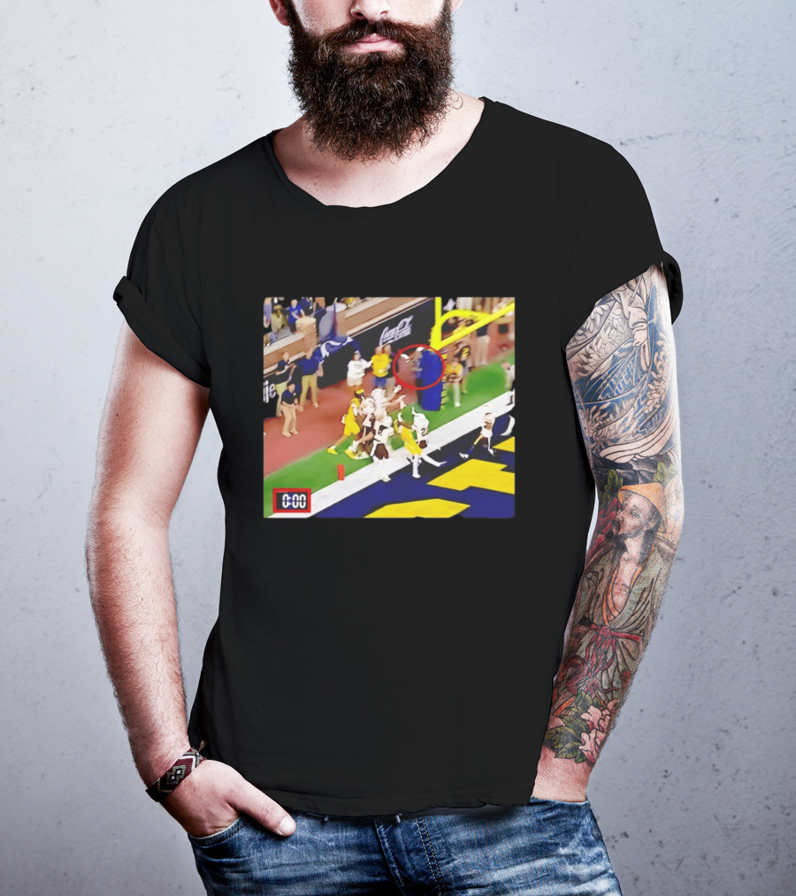 Michigan Vs WSU Match Ending Moment With 0 00 Seconds On T-Shirt