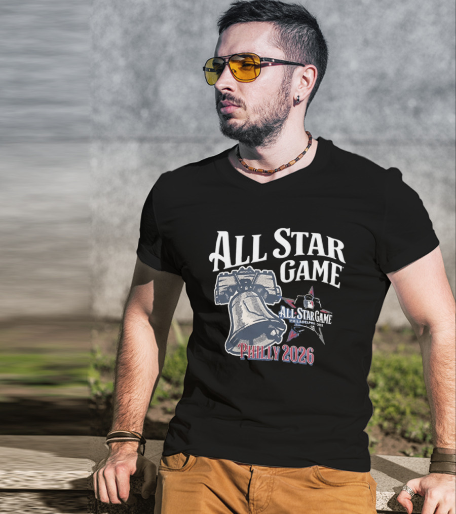 MLB Philadelphia Phillies All Star Game Liberty Bell Philly 2026 T-Shirt