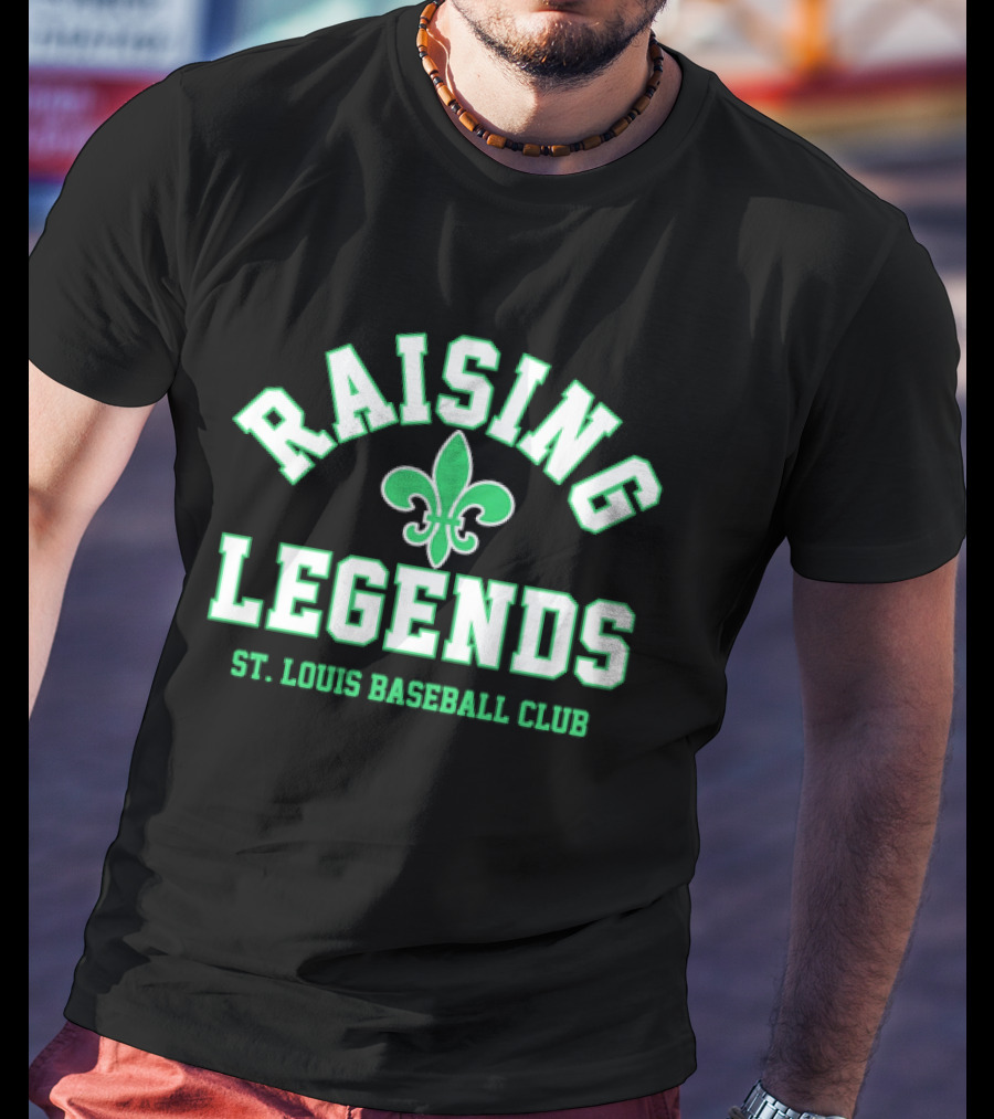 Raising Legends St. Louis Baseball Club Fleur De Lis T-Shirt