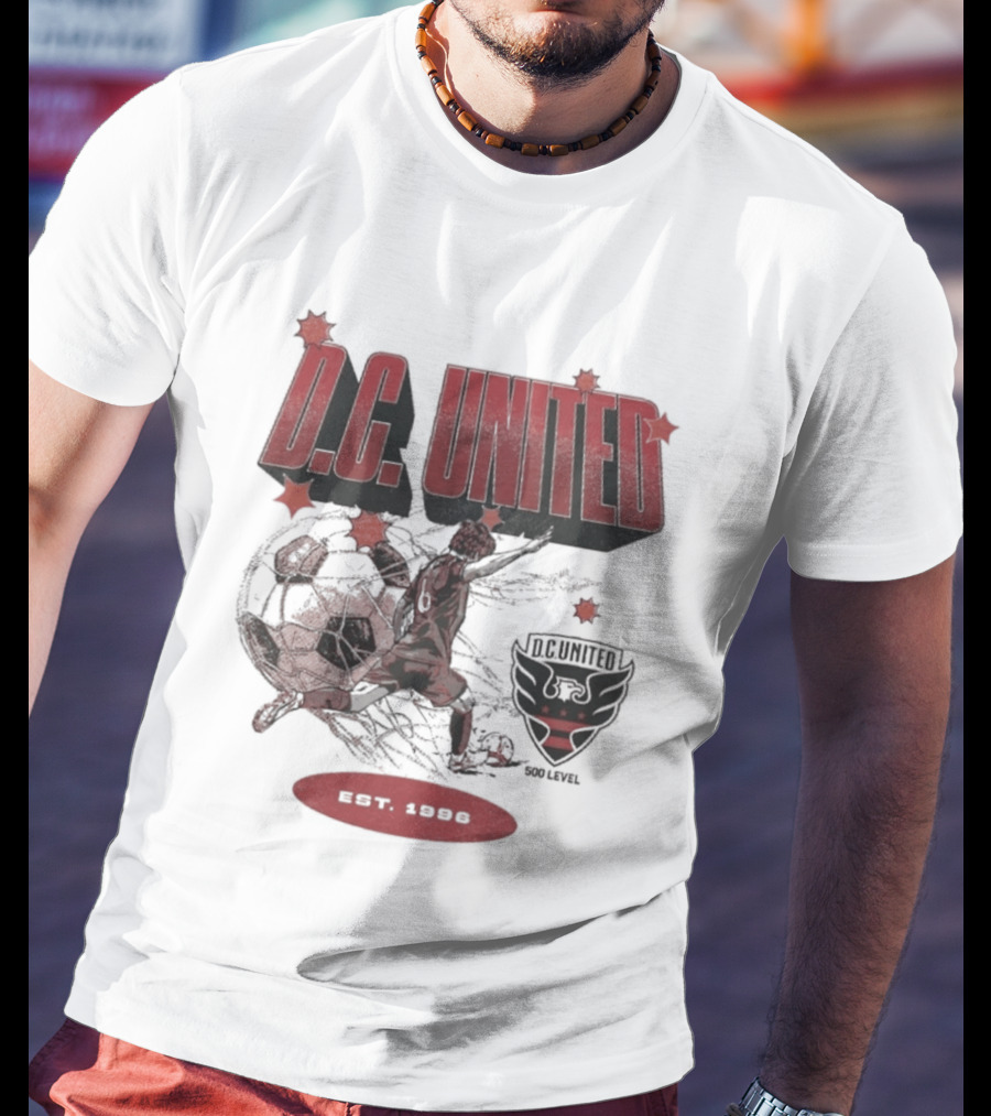 D.C. United All Net Soccer Logo EST 1996 T-Shirt