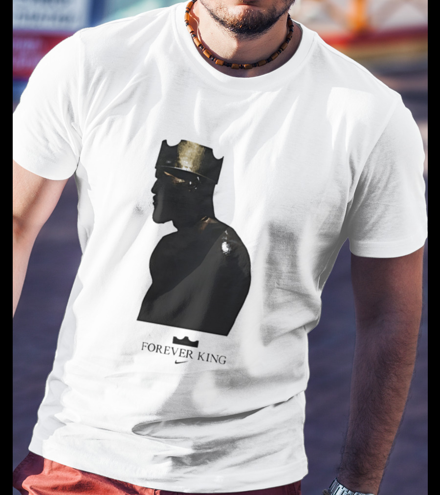LeBron James Forever King Gold Crown Silhouette Nike T-Shirt
