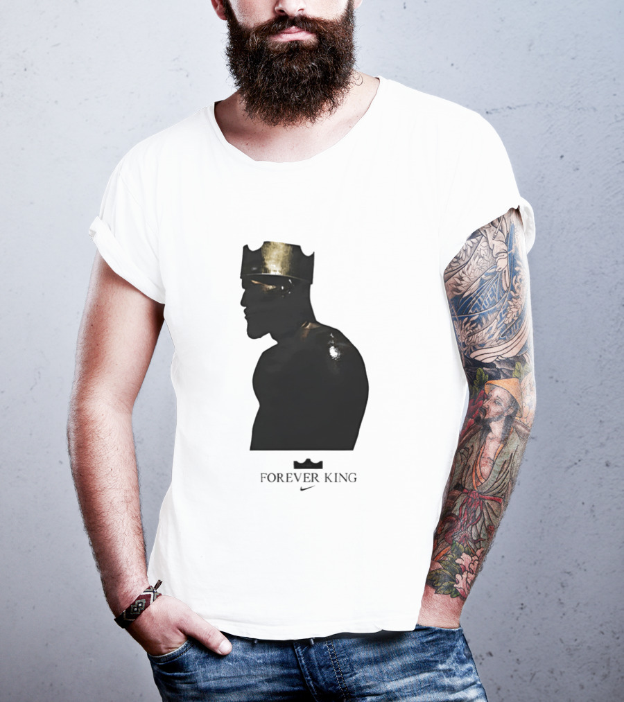LeBron James Forever King Gold Crown Silhouette Nike T-Shirt