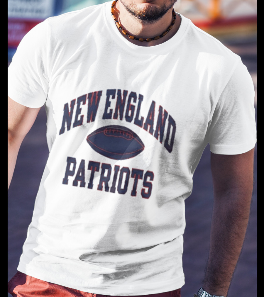 New England Patriots Gridiron Lightweight Football T-Shirt